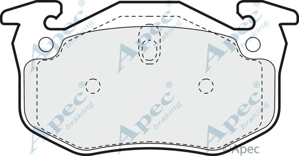 APEC BRAKING Bremžu uzliku kompl., Disku bremzes PAD891